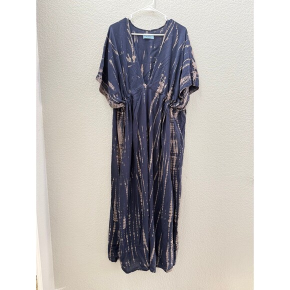 Goddess Tie Dye Kaftan Maxi Dress - Picture 2 of 9